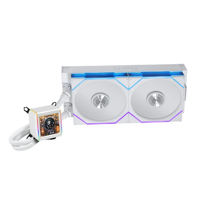 1-3.webp LIAN LI GALAHAD II LCD 280mm Liquid CPU Cooler with TL 140 Wireless Fans - Image 1