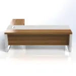 Linea Uno L-Shaped Desk with Hanging Pedestal W2400 x D2100 x H750mm Executive Desks