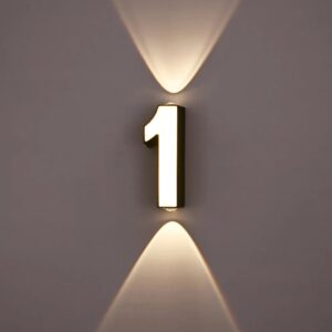 7W LED Wall Lamp Digit Number Indoor amp Outdoor IP65 Waterproof Modern Minimalism Style