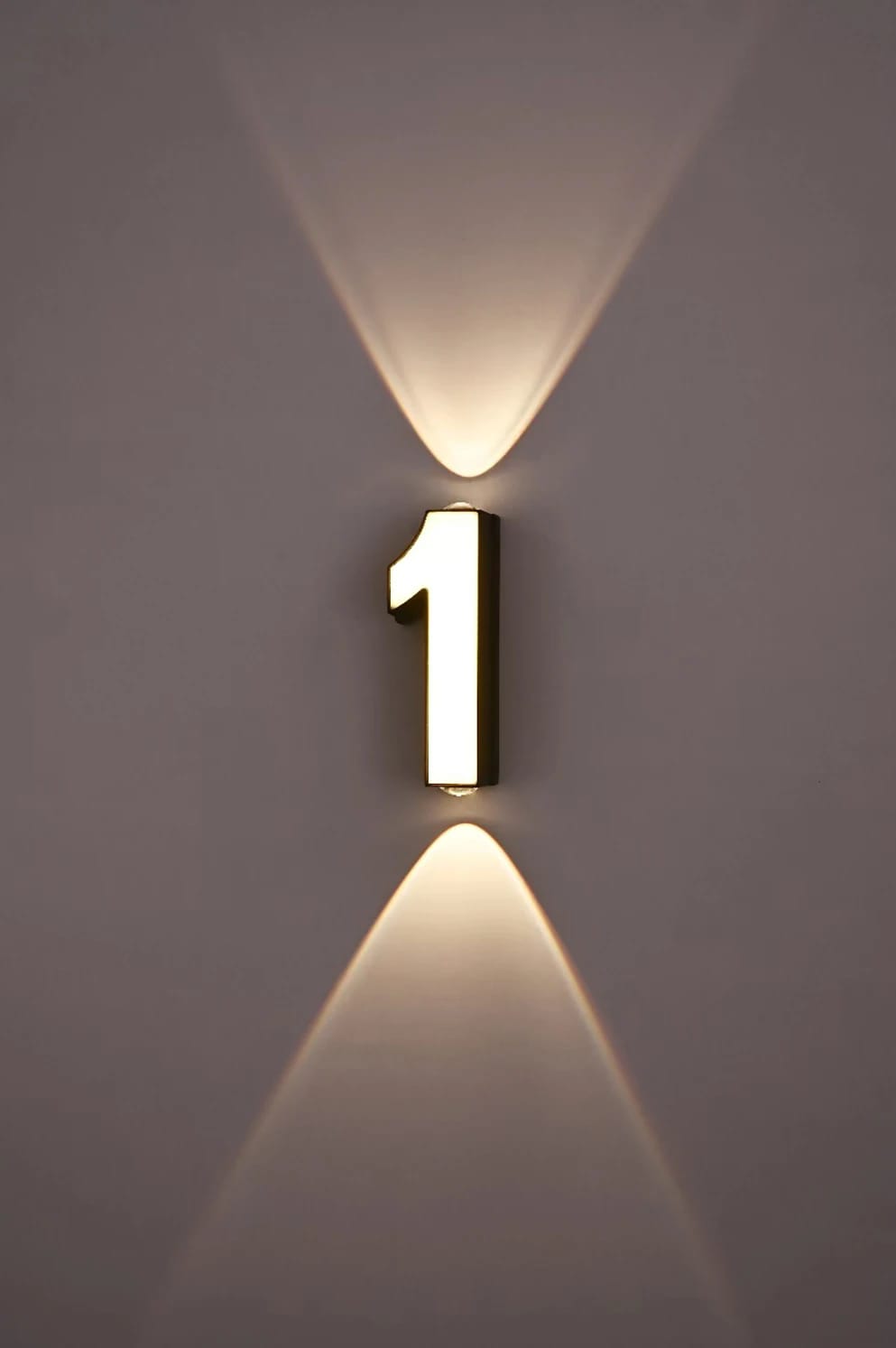 1-42.jpg 7W LED Wall Lamp Digit Number Indoor amp Outdoor IP65 Waterproof Modern Minimalism Style - Image 1
