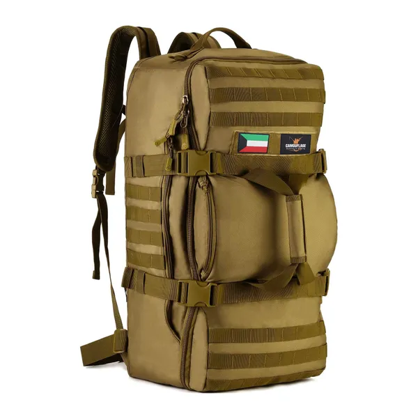 1-65.webp Duffel Travel Bag - Khaki - Image 1