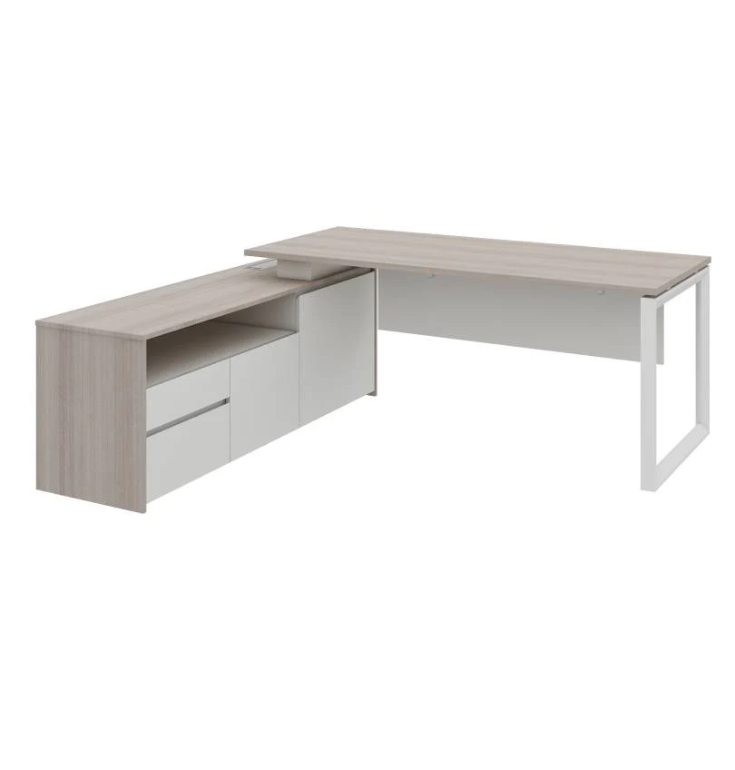 1-71-2.webp Cadi "O" Executive Desk with Credenza Executive Desks Workstations - Image 1