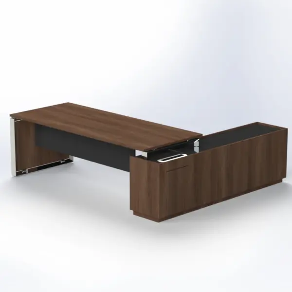 Elite Desk with Credenza Return W2000 x D2100 x H750mm Executive Desks