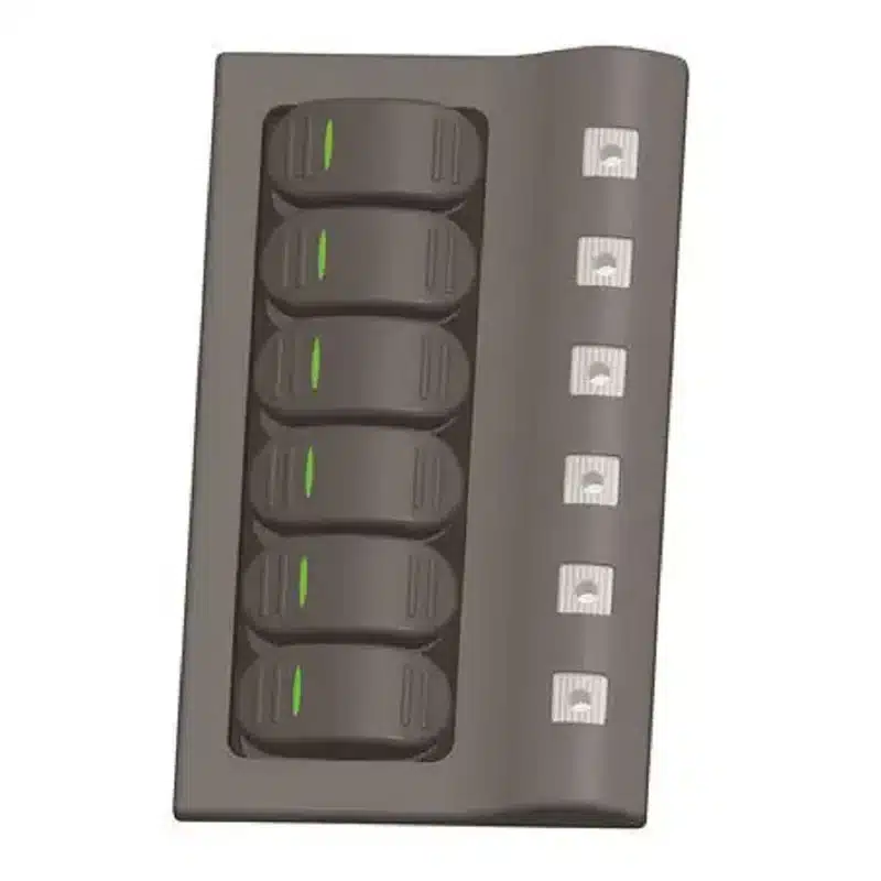 10326.webp Plastic Switch Panel 6 Gang - Image 1