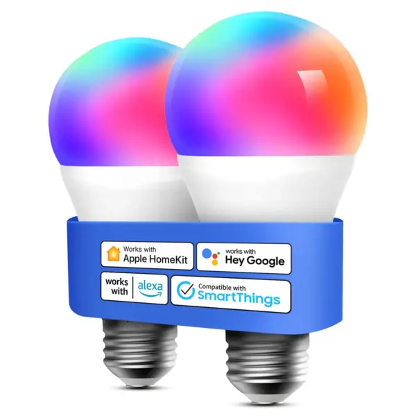MEROSS Smart Wi-Fi LED Bulb (RGBW E27) – 2 Pack