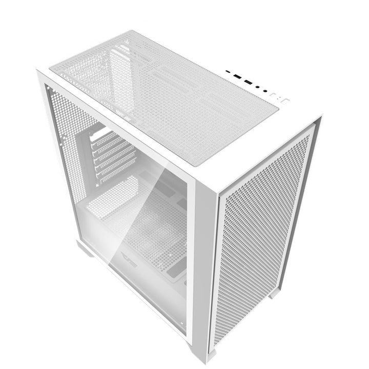 11-2.jpg DarkFlash DRX70 MESH ATX Mid Tower Gaming Case - White (4 ARGB Fans Included) - Image 1