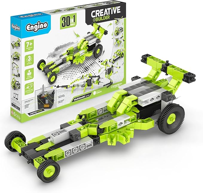11-24.jpg Engino- Inventor Stem Toys, 30 Motorized Models, Educational Playset for Kids 7+, Stem Projects for Kids, Building Toys, Gifts for Boys & Girls - Image 1