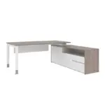 Noqi "U" Executive Desk with Credenza W1800 x D1300 x H750mm Executive Desks Workstations - Image 9