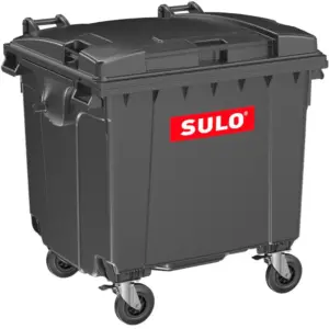 Refuse Container Black 1100 Litre