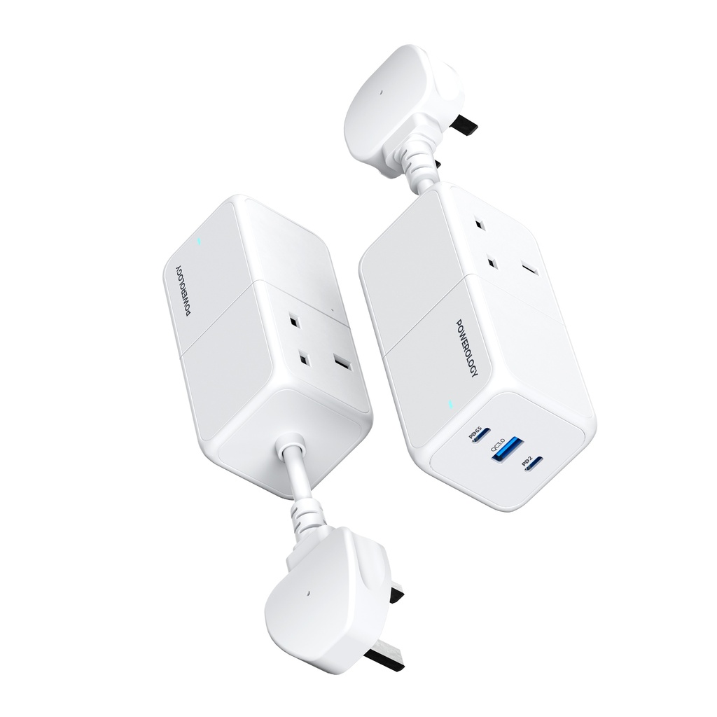 11-9-1.jpg Powerology 65W USB Power Strip with Dual Power Sockets - Image 1