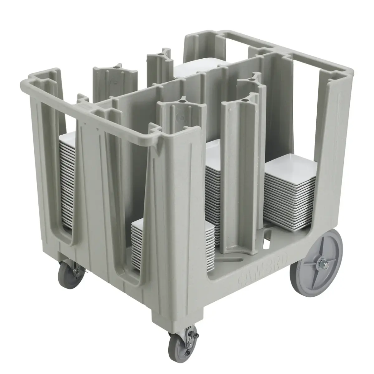 12-1-5.webp CAMBRO, 6 COMPARTMENT ADJUSTABLE DISH CADDIE - SPECKLED GRAY - Image 1