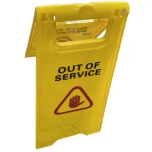 WARNING SIGN - OUT OF SERVICE