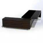 Linea Uno Desk with Credenza Storage Return W2400 x D1800 x H750mm Executive Desks - Image 5