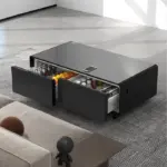 Gamvity Newest Luxury Pro Version Smart Coffee Table 135l Refrigerator (Tb135) - Wooden - Image 4
