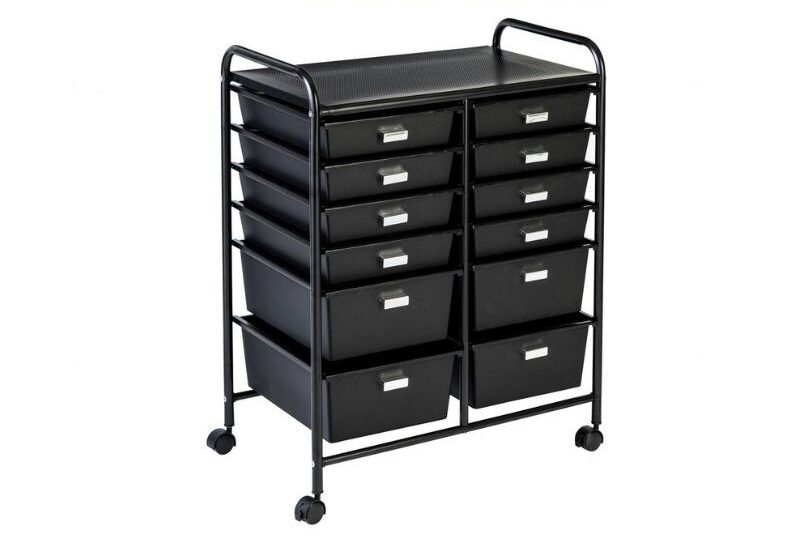 12-drawer-storage-e1778363958728.jpg HoneyCanDo 12-Drawer Rolling Storage and Craft Cart Organizer - Image 1