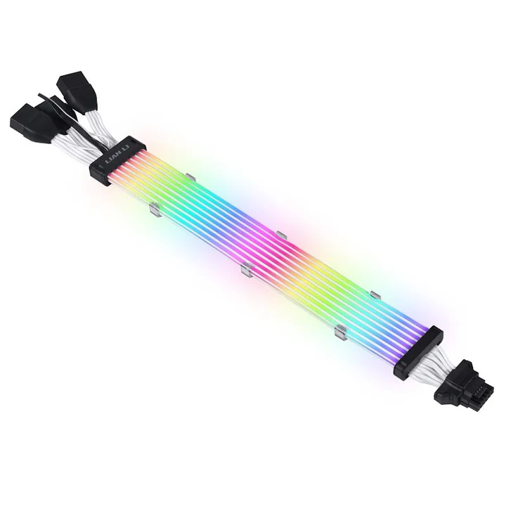 12.webp LIAN LI STRIMER PLUS V2 12+4 to 3x8 Light Guide 8 LED PSU Extention Cable - Image 1