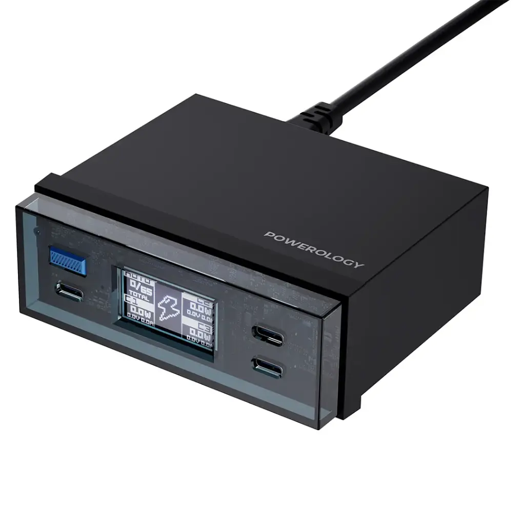 13-4-2.webp Powerology Power Hub Desktop Charging Station - Black - Image 1