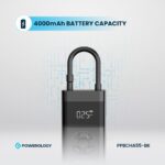 Powerology Ultra Portable Air Compressor Power Bank - Black - Image 2