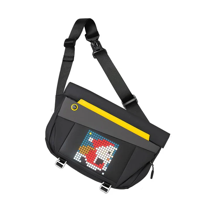 13-9-1.webp Divoom Pixel Sling Bag-V With LED Customizable Animation Screen And App Control - Black - Image 1