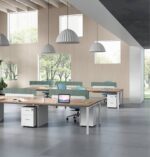 Cadi "O" Face to Face Workstation 4 Cluster W1600 x D1512 x H750mm Workstations - Image 5