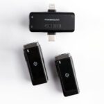 Powerology MFI Dual Connector Wireless Lavalier Microphone x2 Mic 2000mAh - Black - Image 4