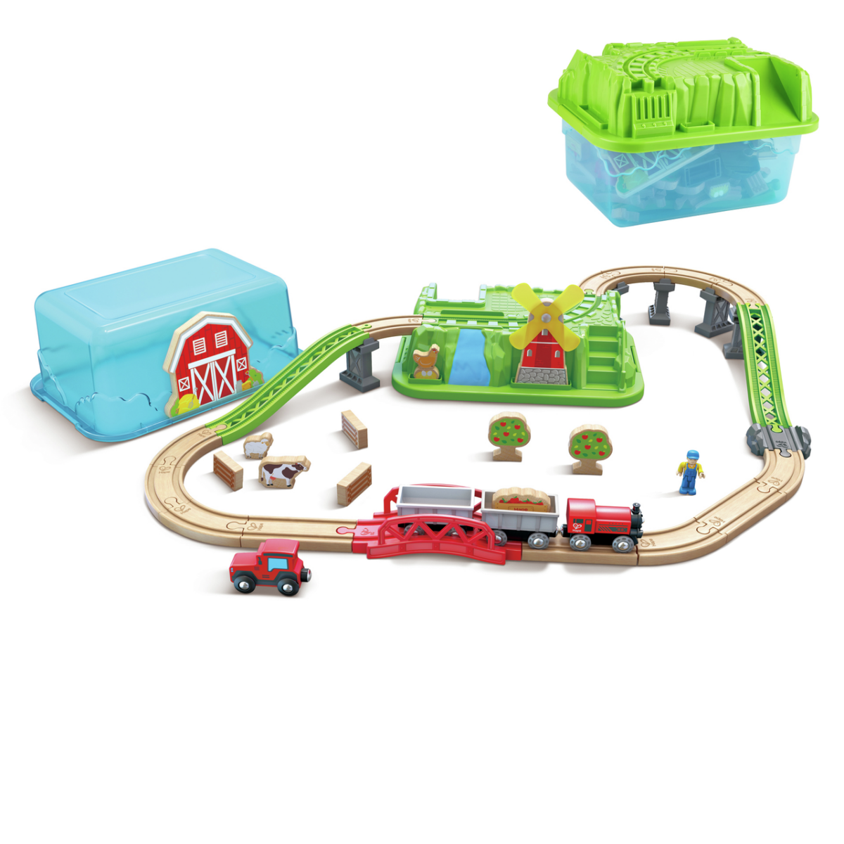 Hape Countryside Train Bucket Set - Image 1
