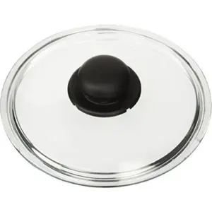 STEEL LID WITH BLACK KNOB