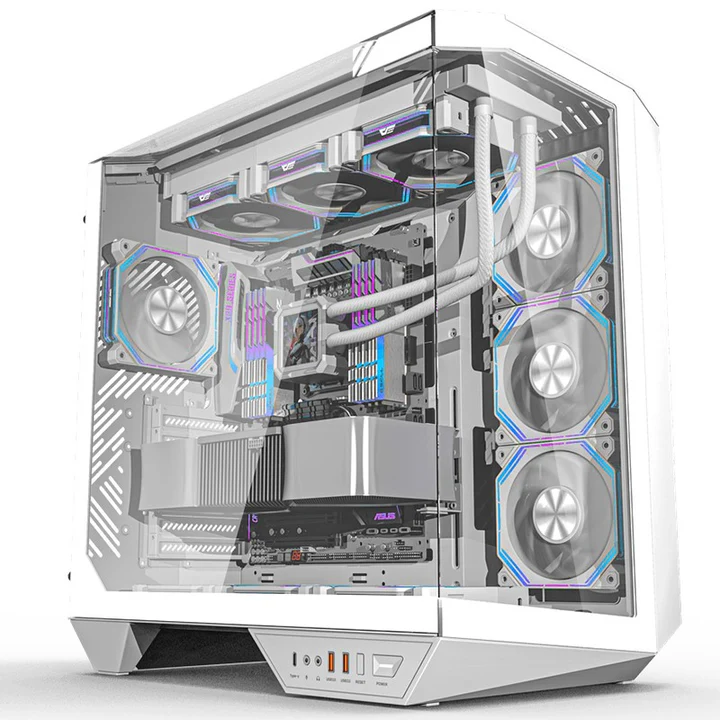 15-8-1.webp DarkFlash DY470 ATX Mid Tower Gaming Case - White (4 ARGB Fans Included) - Image 1