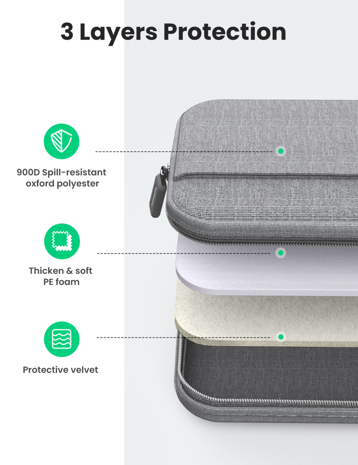 Laptop Bag 15-15.9 (Gray) - Image 4