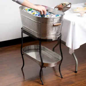 Tablecraft TABLECRAFT GTSS2313N BRICKHOUSE STAINLESS STEEL BEVERAGE TUB SET