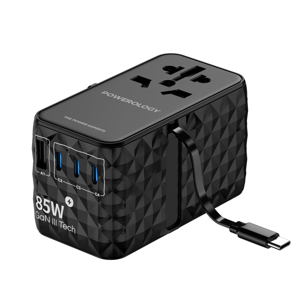 16-5-2.jpg Powerology Universal GaN 85W Super Charger Retractable Type-C Cable - Image 1