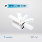 Powerology 4in1 180° Foldable Car Vacuum Cleaner - White - Image 4