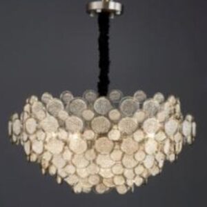 CHANDELIER DESROCH NICKEL E14 MODERN