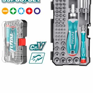 TOTAL 55 Pcs Screwdriver Bits Set