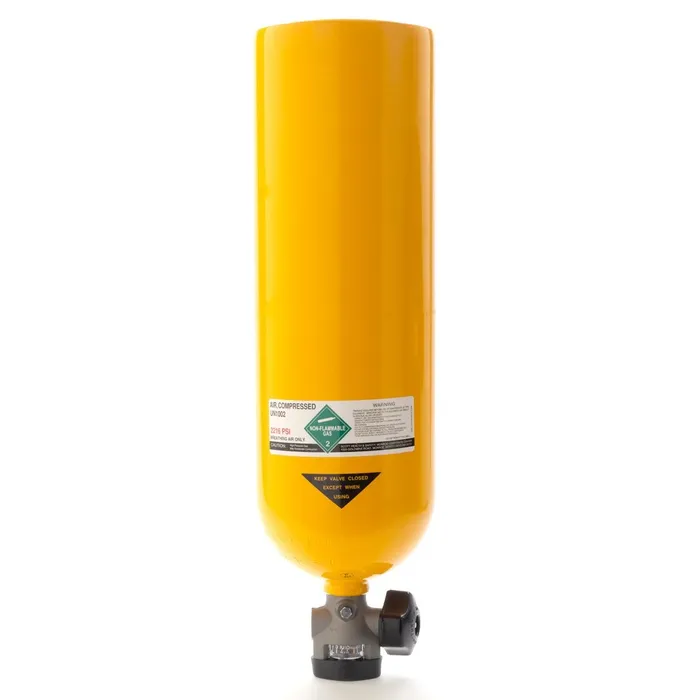 18-2-2.webp SCOTT SCBA Cylinder, Aluminum, Yellow, 30 min Duration, 2216 PSI - 804101-01 - Image 1