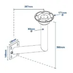Table Pedestal Side Mount Bracket - Image 4