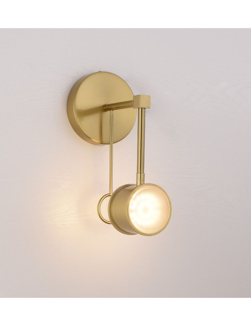 19-16.jpg Wall Light 9W D120×H250mm 3000K Copper - Image 1