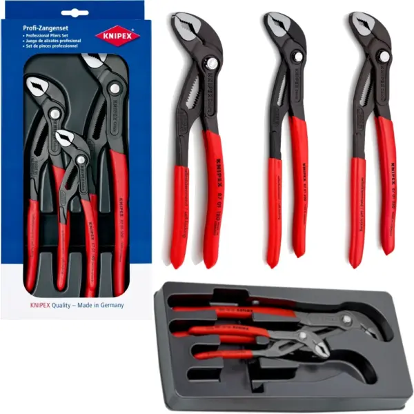 Knipex - 00 20 09 V02 | Cobra Water Pump Plier Set 3pc