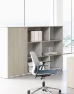 Vee Tall Credenza W1800 x D400 x H1232mm Cabinet Clearance Filing Cabinet - Image 2