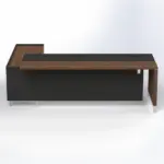 Linea Due with Credenza Return (Premium) Executive Desks - Image 2