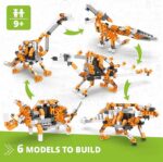 Engino- STEM Toys, Learning About Dinosaurs, Educational Toys for Kids 9+, STEM Projects for Kids, Gifts for Boys & Girls (5 Motorized Models) - Image 3