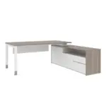 Noqi "U" Executive Desk with Credenza W1800 x D1300 x H750mm Executive Desks Workstations