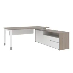Noqi "U" Executive Desk with Credenza W1800 x D1300 x H750mm Executive Desks Workstations