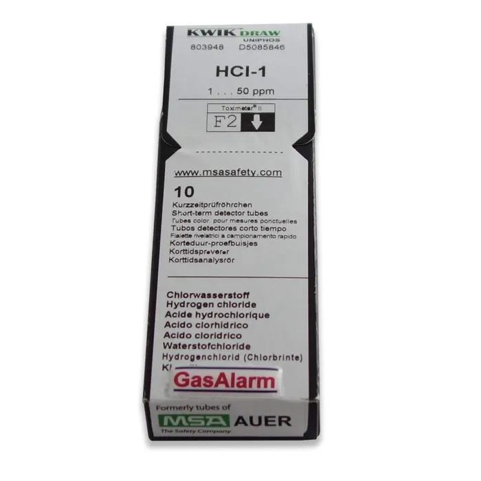2-7.webp UNIPHOS Sulfur Dioxide Gas Detection Tubes, Range 100–4,000 ppm, 10/Box - D5085825 - Image 1