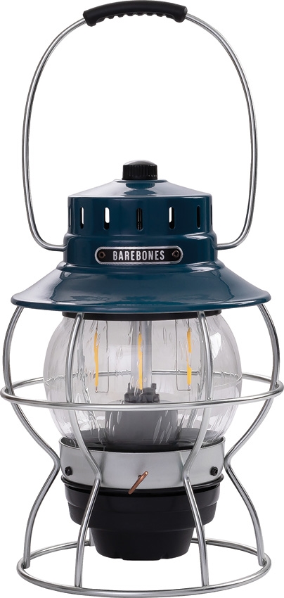 2-8-1.jpg Barebones Living Railroad Lantern Ocean Blue - Image 1