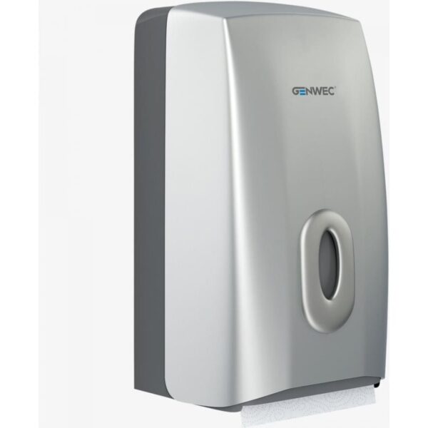 2 Roll Tissue Dispenser ABS Silver