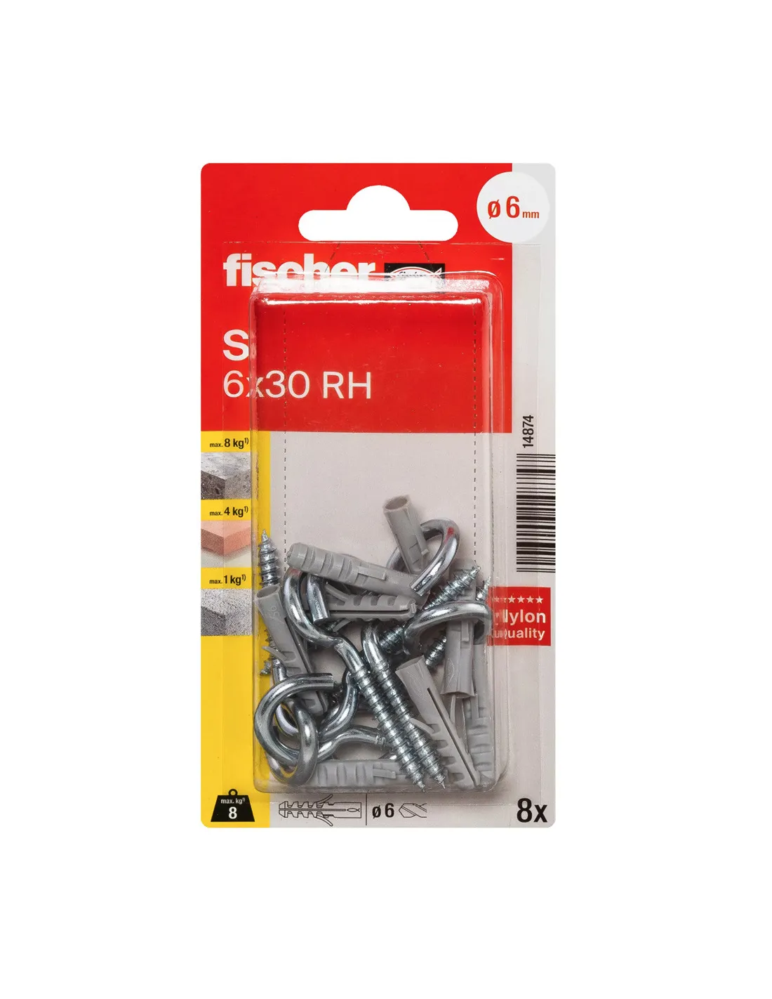 21-23.webp FISHCHER BLISTER S-6 HAK PLUG + ROUND HOOK 8PCS - Image 1