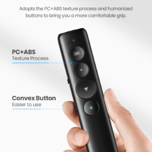 UGREEN Wireless Presenter LP479 – Presentation Clicker with Laser Pointer