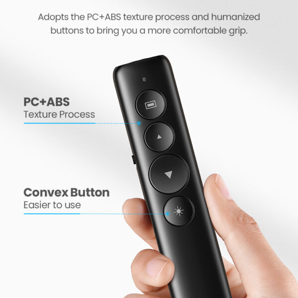 UGREEN Wireless Presenter LP479 – Presentation Clicker with Laser Pointer