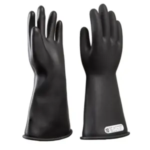 NOVAX® Electrical Rubber Glove, Black, Class 1, Length 360 - 1BK-150-S1-360